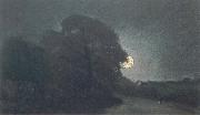 The edge of a heath by moonlight, John Constable